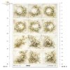 wianki, ptaki, gniazda, jajka, kwiaty jabłoni, styl vintage, pastelowe kolory, motywy wiosenne, akwarela